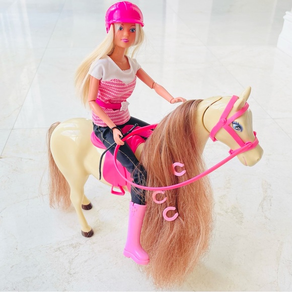 Barbie Toys Barbie Saddle And Ride Equestrian With Horse Poshmark